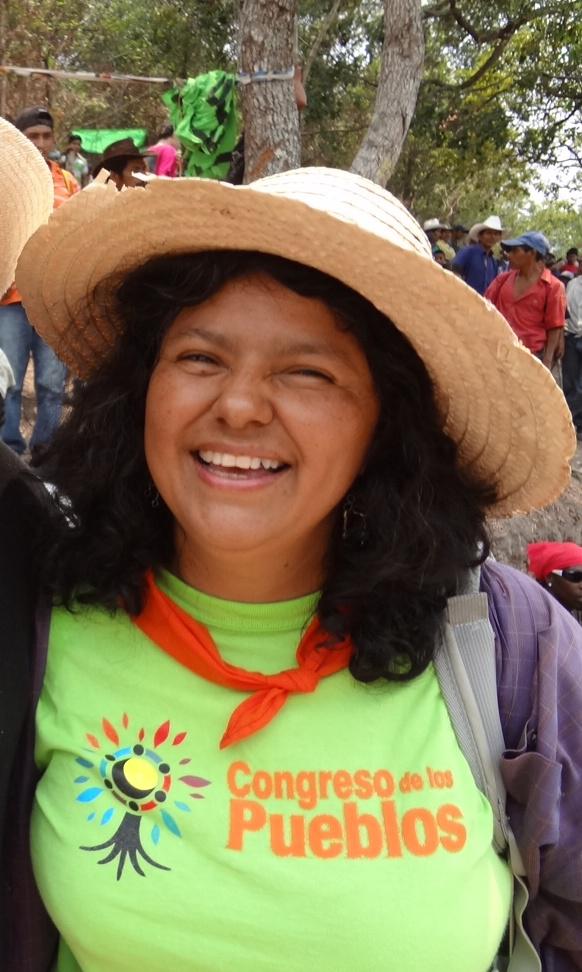 Berta Cáceres, coordinatrice del COPINH