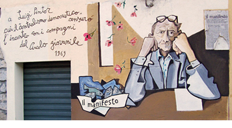 Murales su Luigi Pintor a Orgosolo
