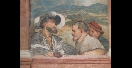 Paga degli operai (affresco del Romanino, 1531-1532, Trento)