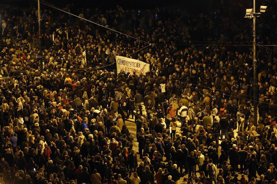 solidarietà al popolo greco