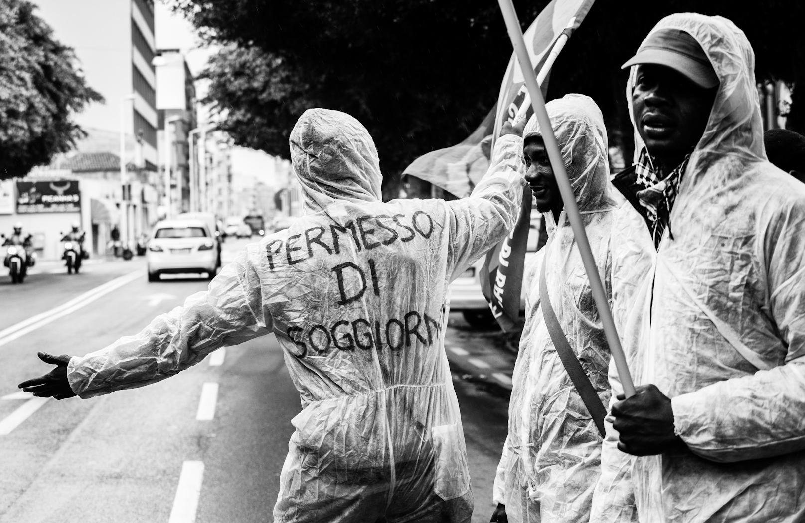 Manifestazione dei migranti e non solo. Foto Roberto Pili