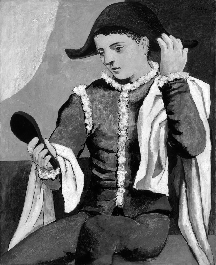 picasso-arlecchino-allo-specchio picasso-arlecchino-allo-specchio