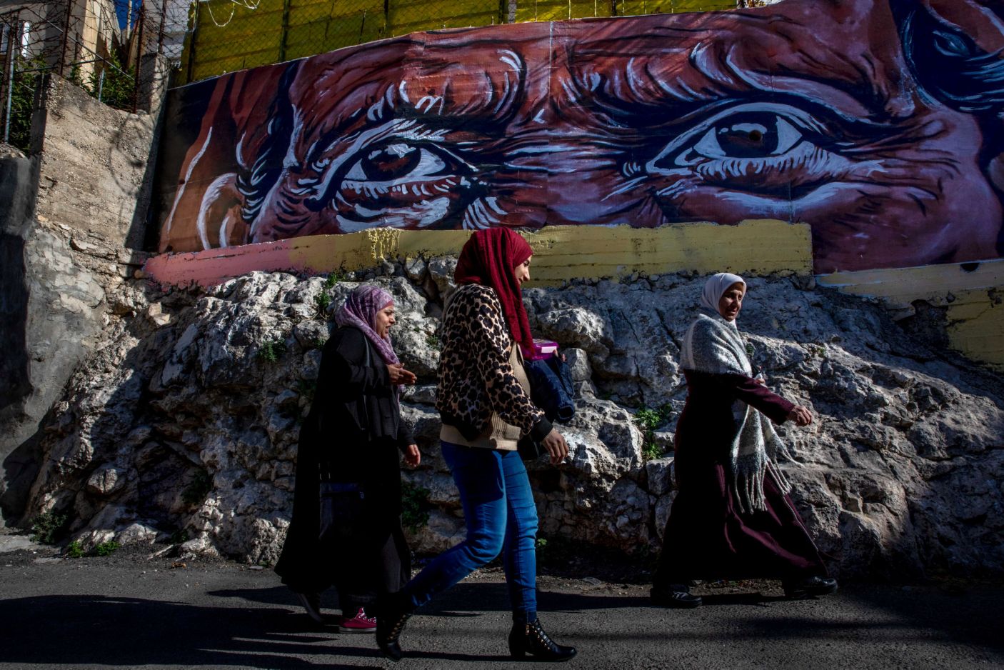 Murale sul massacro di Sabra e Shatila