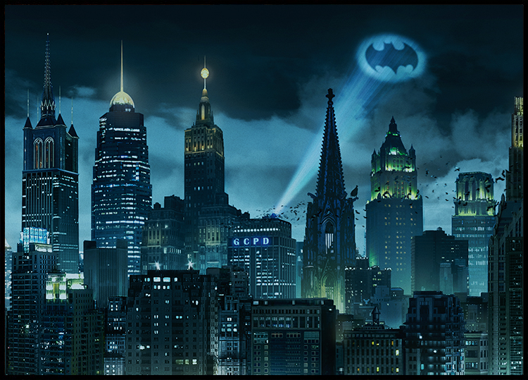 WB0043-8 Batman - Gotham City Skyline 50x70.indd WB0043-8 Batman - Gotham City Skyline 50x70.indd